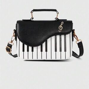 Music Life Faux Leather Piano Crossbody Bag NEW 🏷️